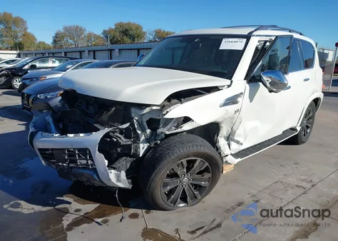 2020 Nissan Armada Platinum 2Wd из США, поврежденный, VIN JN8AY2NF0L9360279